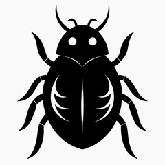 Clean and Bold Sea Ladybug Silhouette