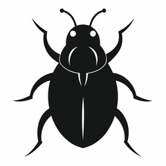 Clean and Bold Sea Ladybug Silhouette