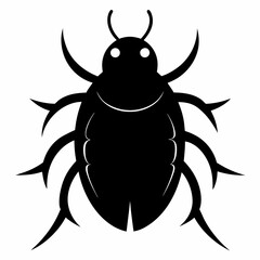 Clean and Bold Sea Ladybug Silhouette