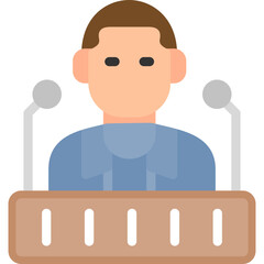 Motivational Speaker Flat Icon