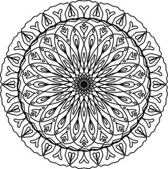 Mandala Art – Intricate and Symmetrical Design for Coloring Pages, Meditation, Yoga, and Boho-Themed Projects, Digital Printing, Tattoos, Home Decor, Ornaments, and More