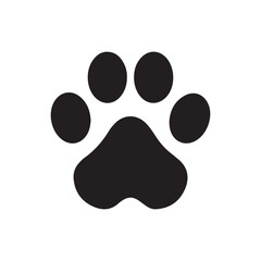 animal paw print vector. cat and dog paw icon vector. illustration eps 10