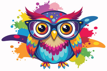 owl on a white background vector