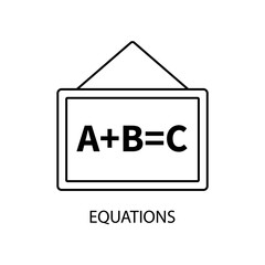 equations icons  symbol vector elements for infographic web