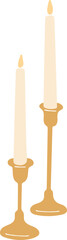 candles in candlesticks
