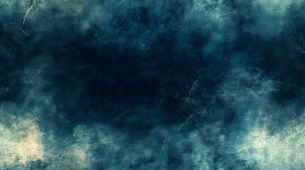 Fototapeta premium A textured, deep blue backdrop with subtle, light-toned markings.