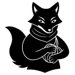 black cat vector illustration