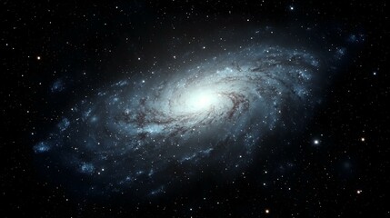 Obraz premium Stunning spiral galaxy in deep space, cosmic wonder.