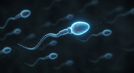 Sperm Cell Microscopic View