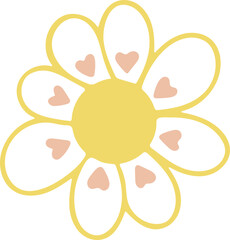 flower with hearts