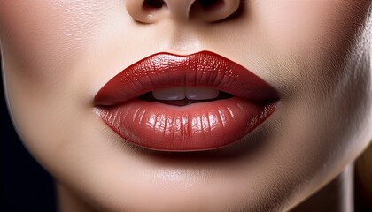 Fototapeta premium lip closeup