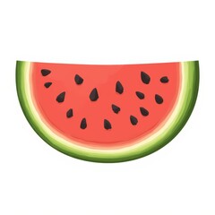 Brightly colored watermelon slice showcases juicy freshness, perfect for summer picnics and refreshing snacks in warm weather Generative AI