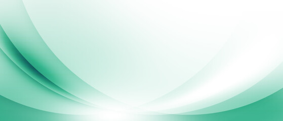 Abstract light background green and white wave background