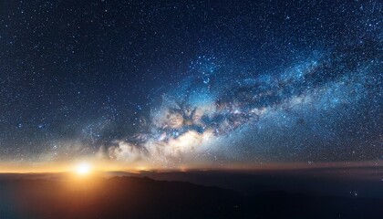 stars in space dust in the universe and milky way galaxy
