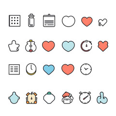 set of icons for web design