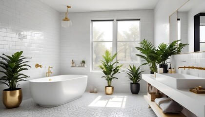 interior modern design room 3d