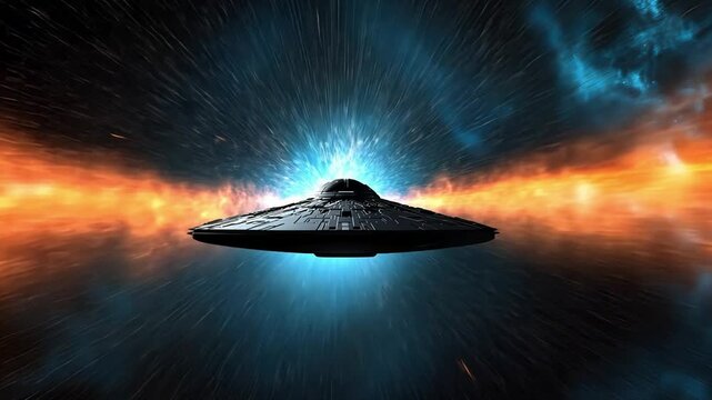 ufo in space
