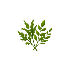 Obraz premium A vibrant arrangement of fresh thriving leaves and greenery in a serene natural environment