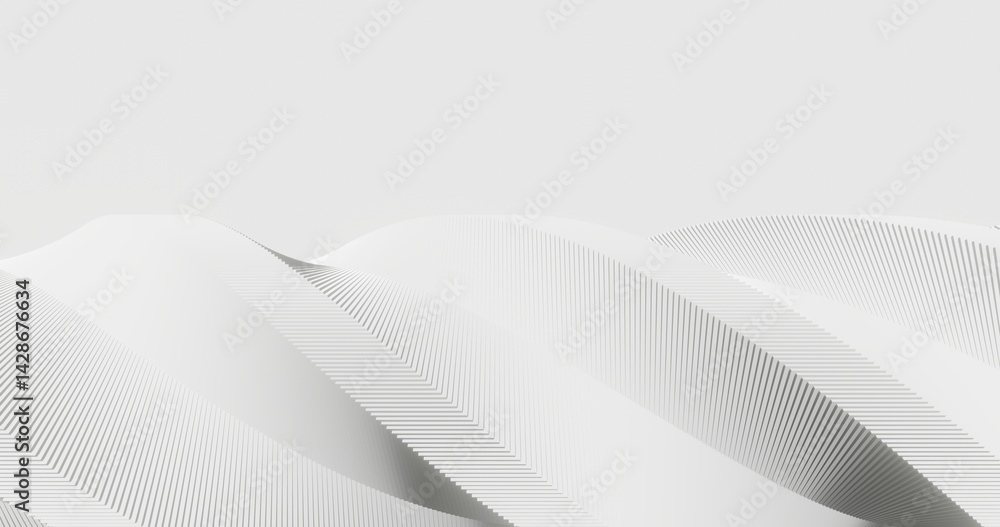 Aufkleber abstract white background spiral geometric pattern of design 3d render
