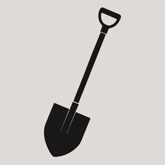 shovel vector illustration