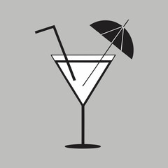 cocktail glass with a cocktail