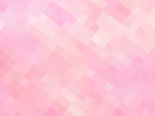 ピンクの四角形が作り出す繊細で神秘的なモザイク～透明感あふれる抽象的な幾何学模様19