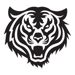 Obraz premium tiger head vector. illustration eps 10