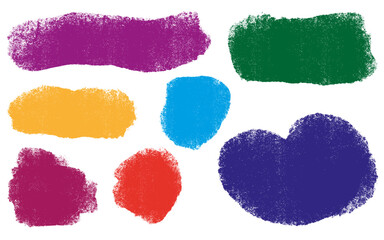 Corrugated chalk and coal textures. Vector brush strokes with soft pastel colors and hatching. Grunge pattern and decorative frame for banners and posters. High-resolution template.