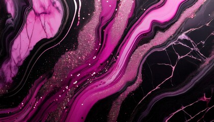 abstract luxury pink glitters black marble textures isolated background