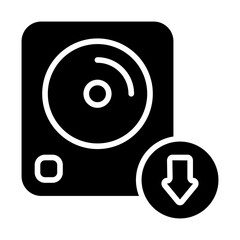 Harddisk Download glyph