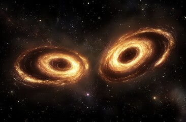 Binary black holes spiraling, emitting intense light and gravitational waves