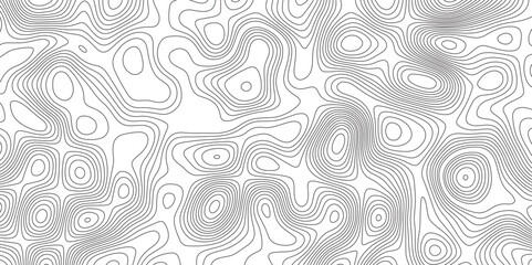 Abstract Topographic contour map. Vector cartography illustration. Abstract lines background. Line topography map contour background concept of a conditional geography scheme and the terrain path.