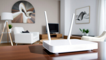 Modern WiFi router, wireless internet