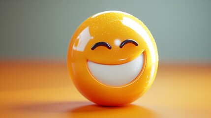 A winking cheeky emoticon cartoon face icon