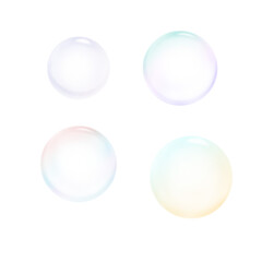 Fototapeta premium シャボン玉 バブル 素材 イラスト