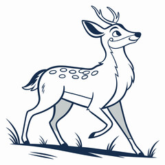 Fototapeta premium Cute Deer in Profile