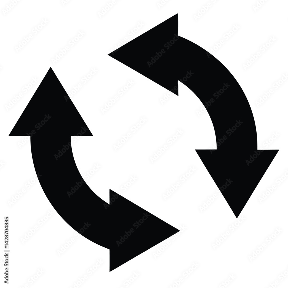 Poster isolated black vector artist element undo redo arrows with white background