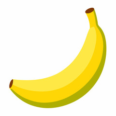 banana isolated on white