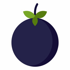 vector illustration of a green apple