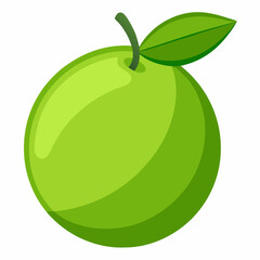 green apple isolated on white