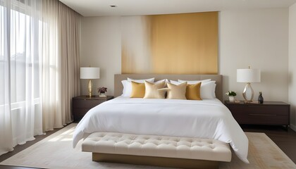 interior modern design room 3d