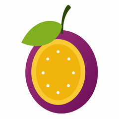 illustration of an orange fruit