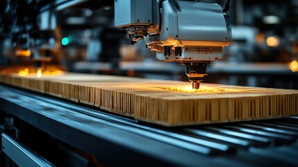 Automated Woodworking Precision: CNC Machine Carving Intricate Patterns into Wooden Boards