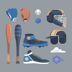 baseball item collection set 