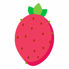 strawberry on white background