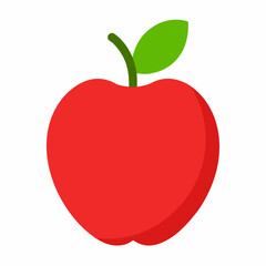 red apple vector illustration