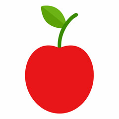 red apple vector illustration