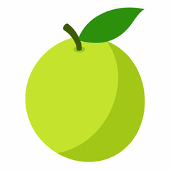 green apple isolated on white