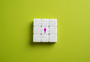 Find a way out of the maze. Resolve personal problems, psychological problems. Difficult life...