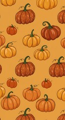 Autumn's Harvest Hues AI Generated
